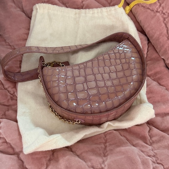 Cult Gaia Nadia Crocodile-Effect Shoulder Bag - Picture 5 of 9